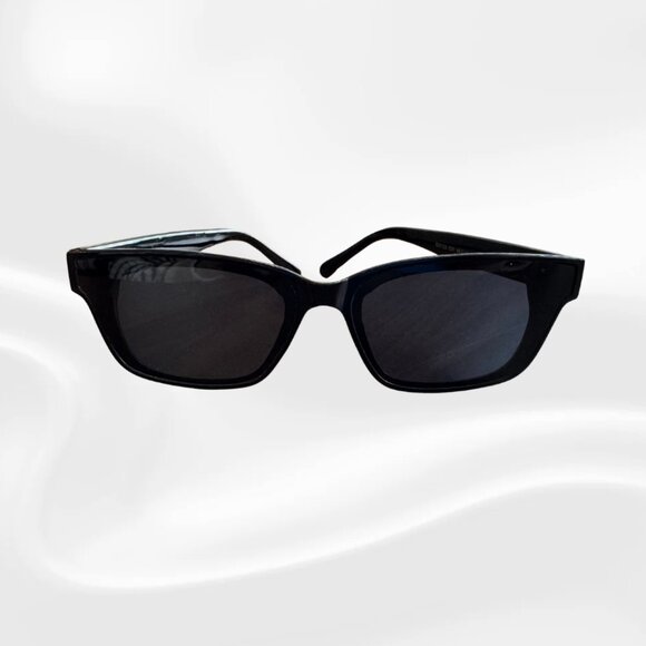 Black Rectangle Frame Sunglasses – Unisex - Picture 1 of 6